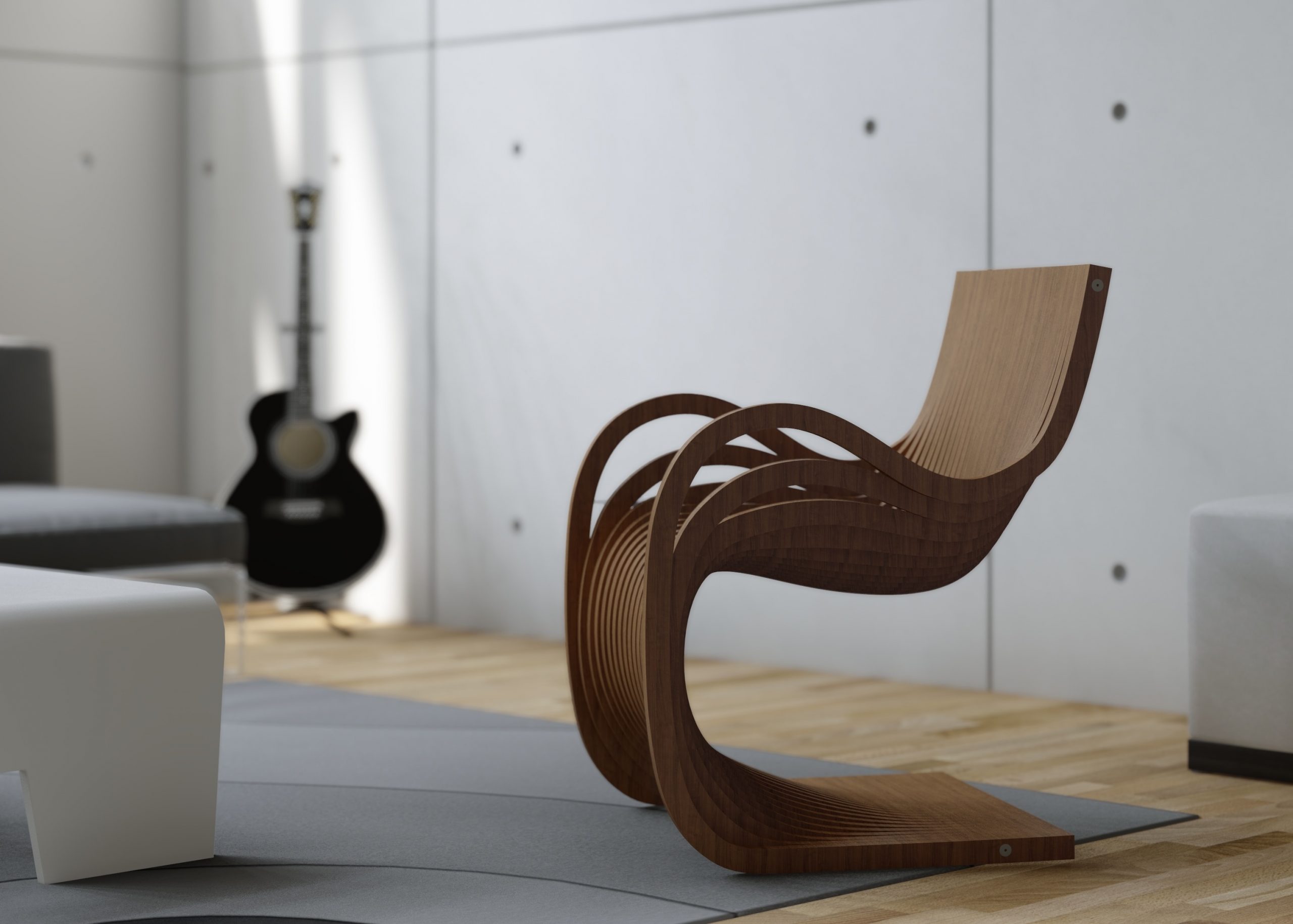 Catching eye designer chair