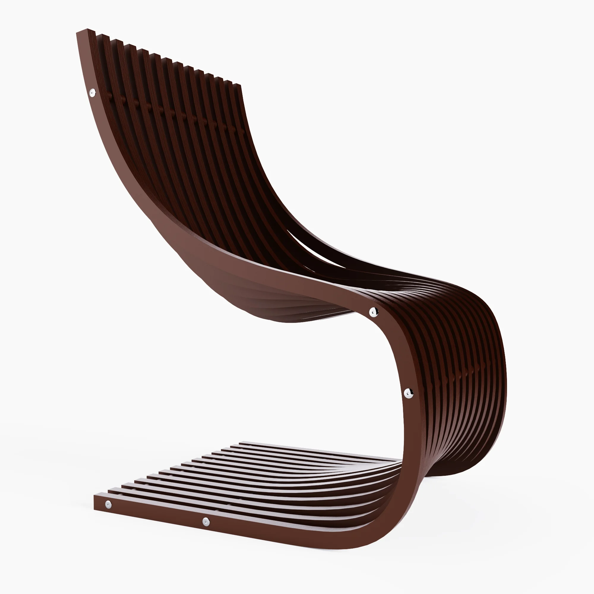 Parametric Chair Anna brown | Designer Furniture in Parametric Style