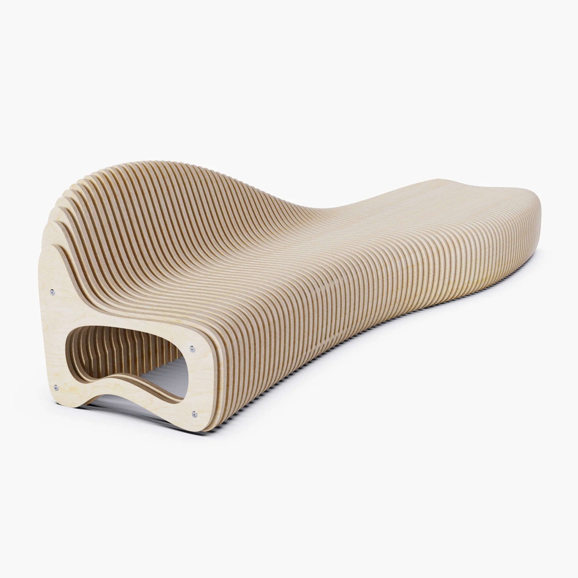 Parametric Bench Roca plywood