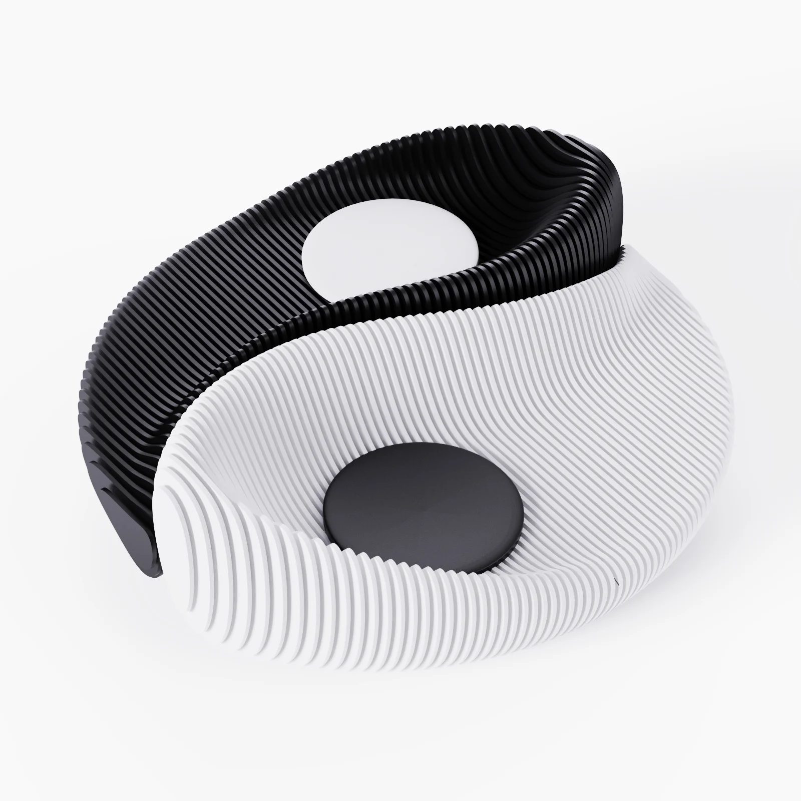 Parametric designer Bench Yin & Yang